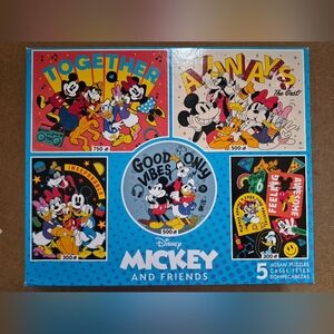 Disney Ceaco Puzzles 5 in 1 Multipack Mickey and Friends